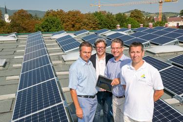 Archivmeldung: 2013-08-14 Fünf Solaranlagen in Betrieb