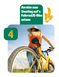 4. Anreize zum Umstieg aufs Fahrrad oder E-Bike setzen